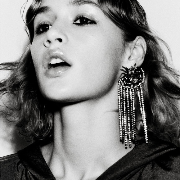 Zara limited edition rhinestones spider earrings you cannot miss - Picture 3 of 6